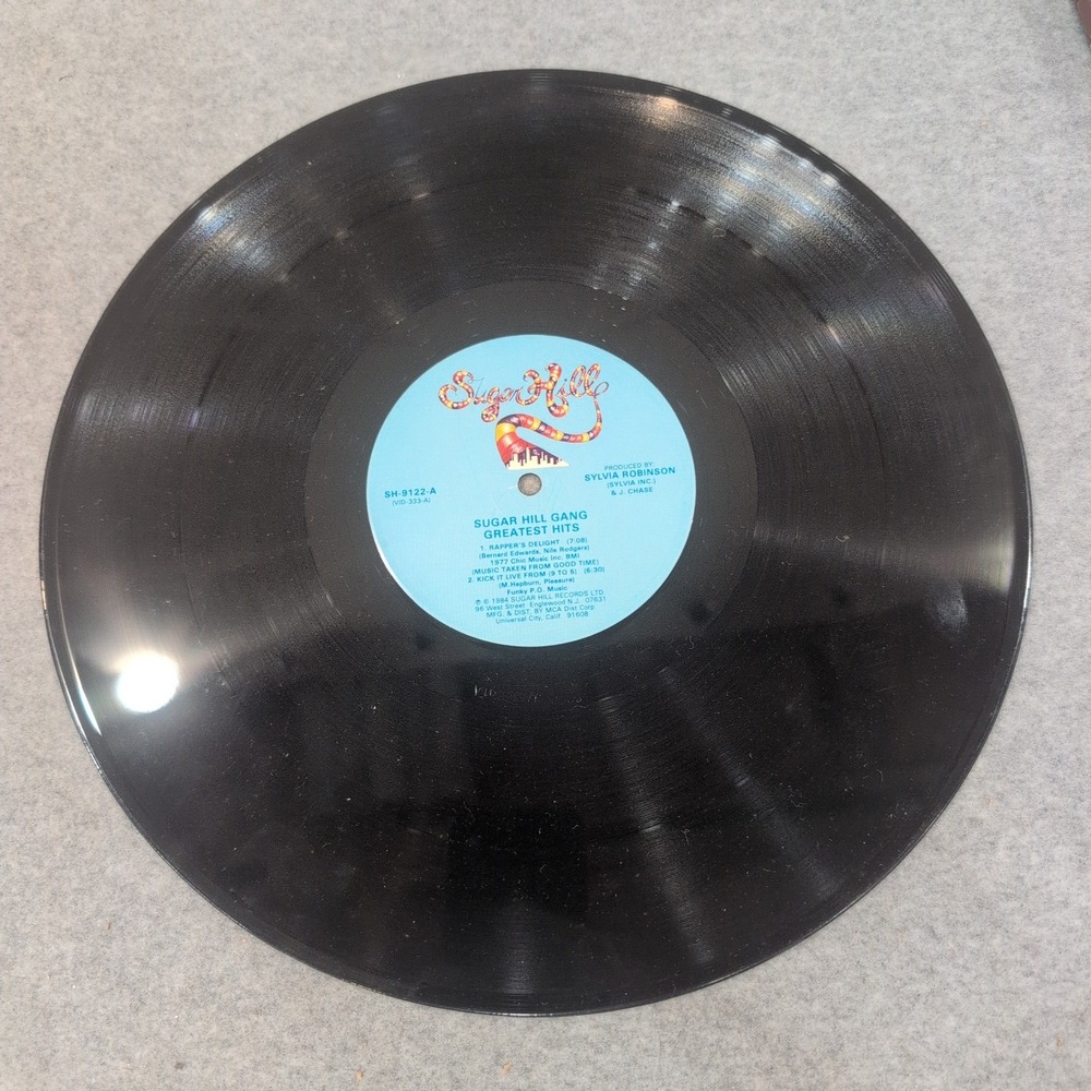 Sugarhill Gang Greatest Hits Vinyl LP Rappers Delight 1984 Sugar Hill SH 9122 - Picture 3 of 4
